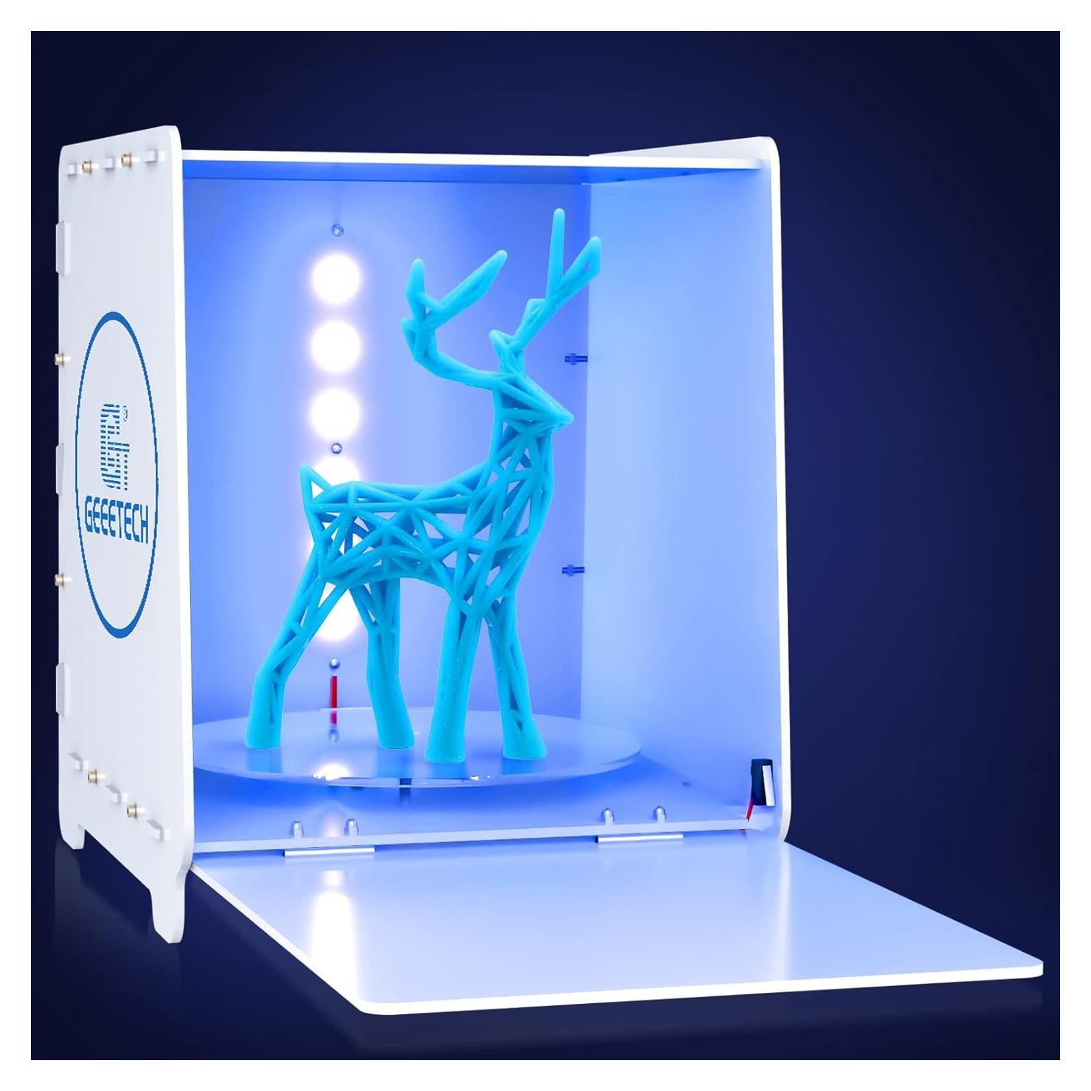 Caja de Curado UV Geeetech GCB-1 con Plataforma Giratoria 360°