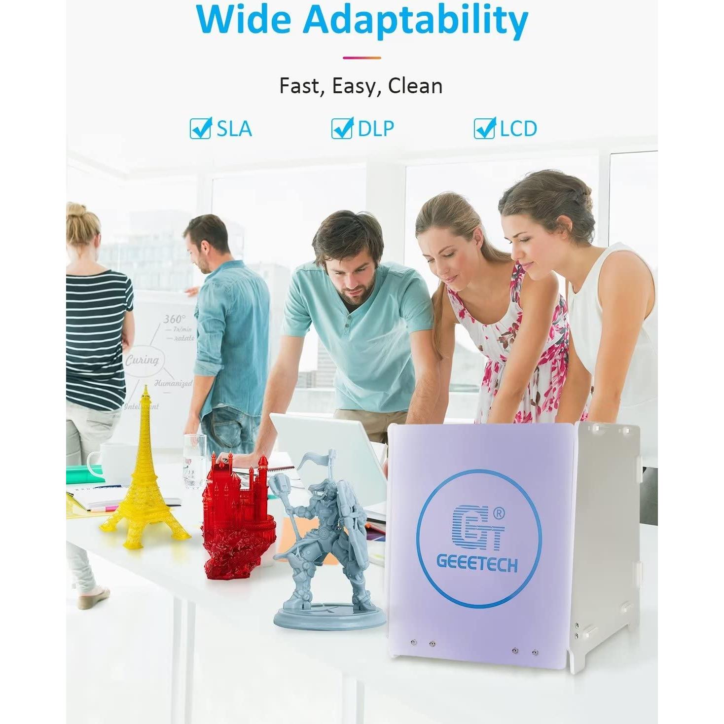 Caja de Curado UV Geeetech GCB-1 con Plataforma Giratoria 360°