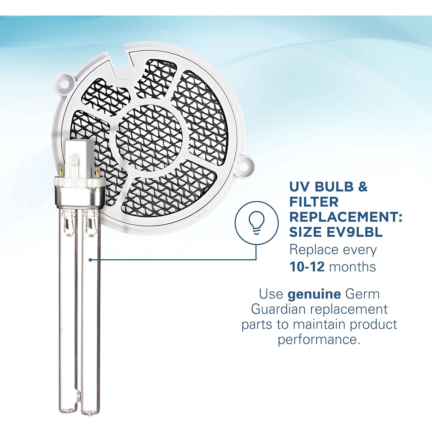 Purificador de Aire GermGuardian GG3000BCA UV-C para Mascotas