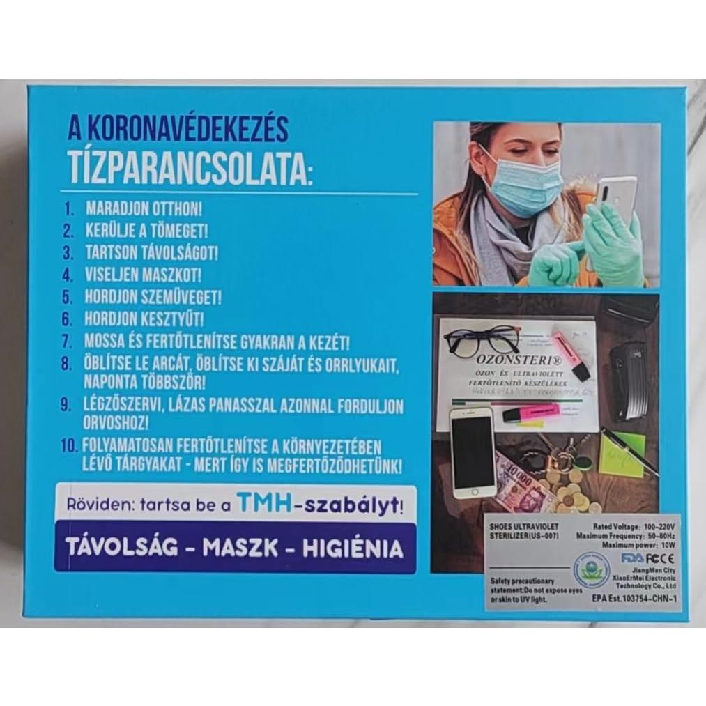 Desodorante de Zapatos UV LNBEI 10W, Luz Germicida Plegable