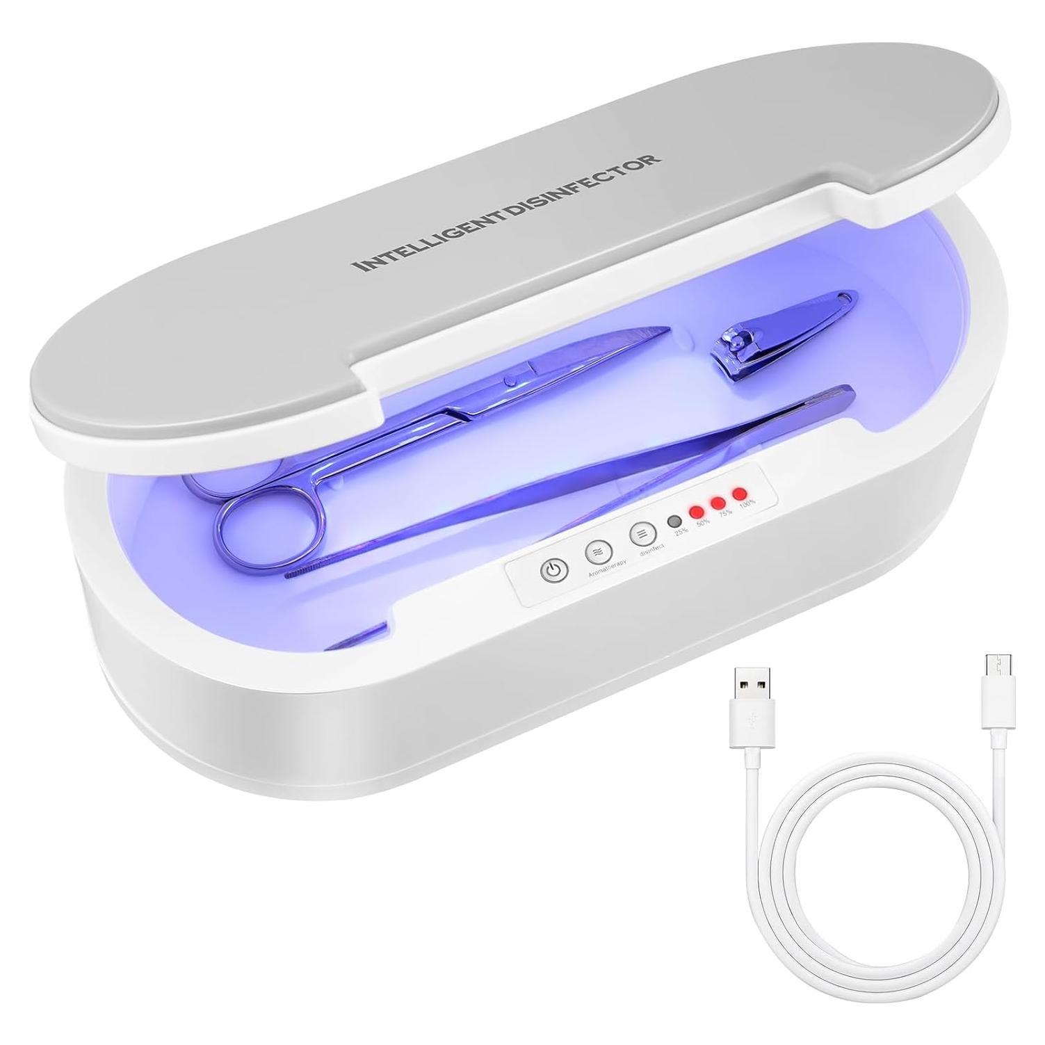 Caja Esterilizadora Portátil Soiiw para Herramientas de Uñas 25x12x7.6cm