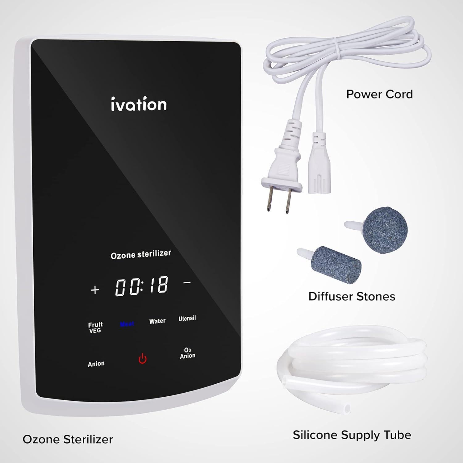 Esterilizador de Ozono Ivation 2 en 1 para Aire y Agua