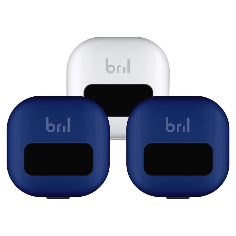 Desinfectante de Cepillos de Dientes Bril UV-C Portátil Azul y Blanco