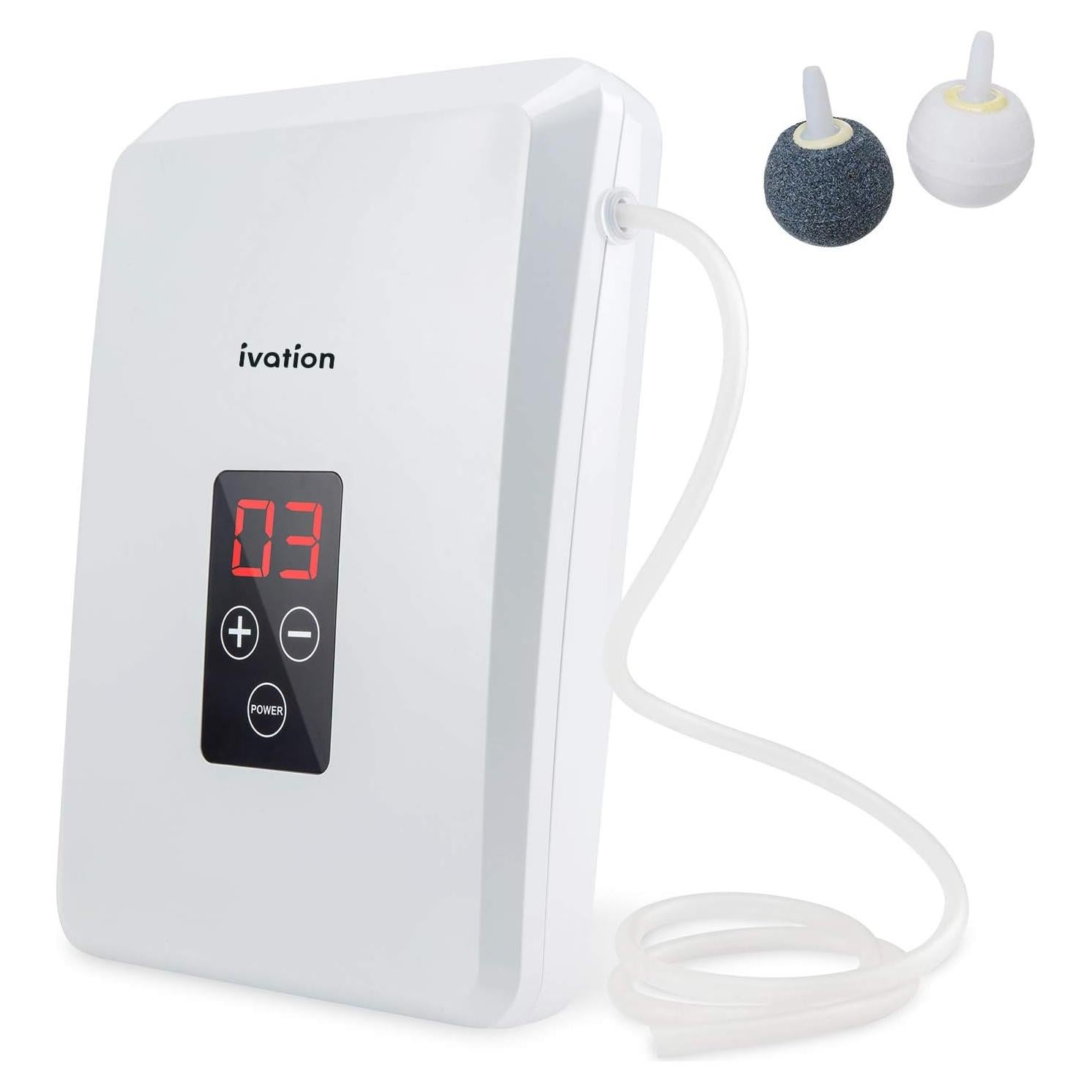 Generador de Ozono Portátil Ivation 600mg/h - Purificador de Aire y Agua