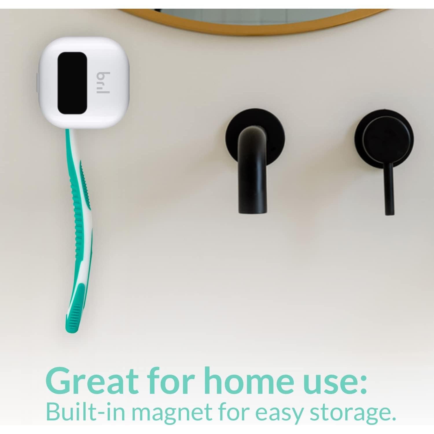 Limpiador de Cepillos de Dientes UV-C Bril, Portátil y Estuche de Viaje