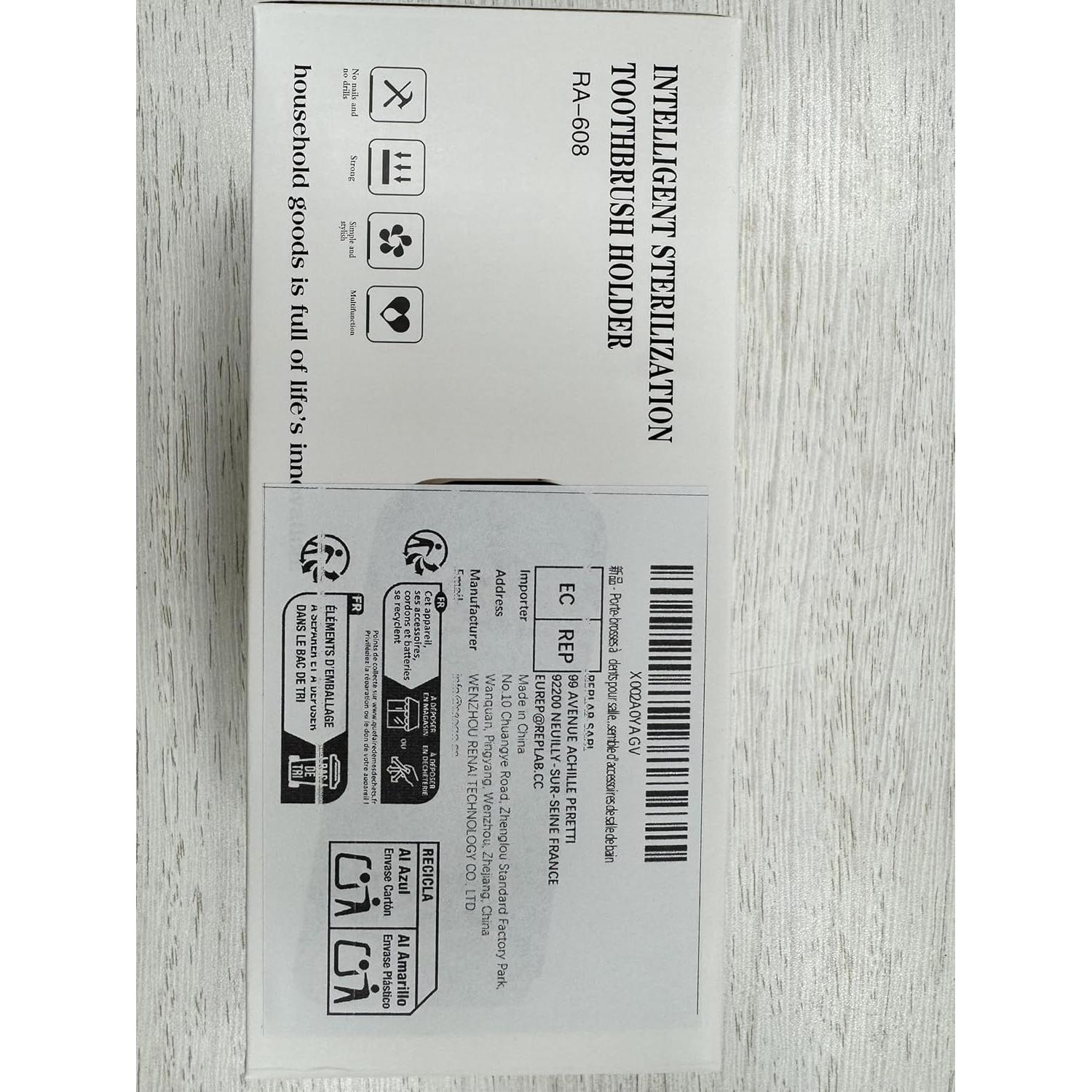 Soporte para Cepillos de Dientes ReDISEN XH-609 Negro 5 Espacios