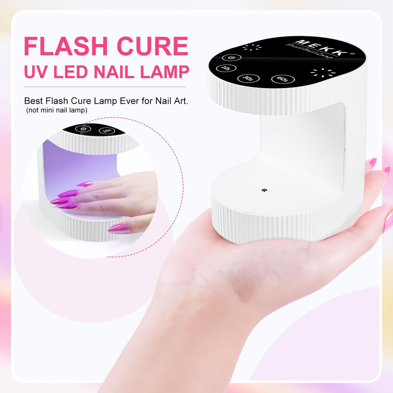 Lámpara UV Inalámbrica MEKK YX-PD-W 24W Recargable Blanca