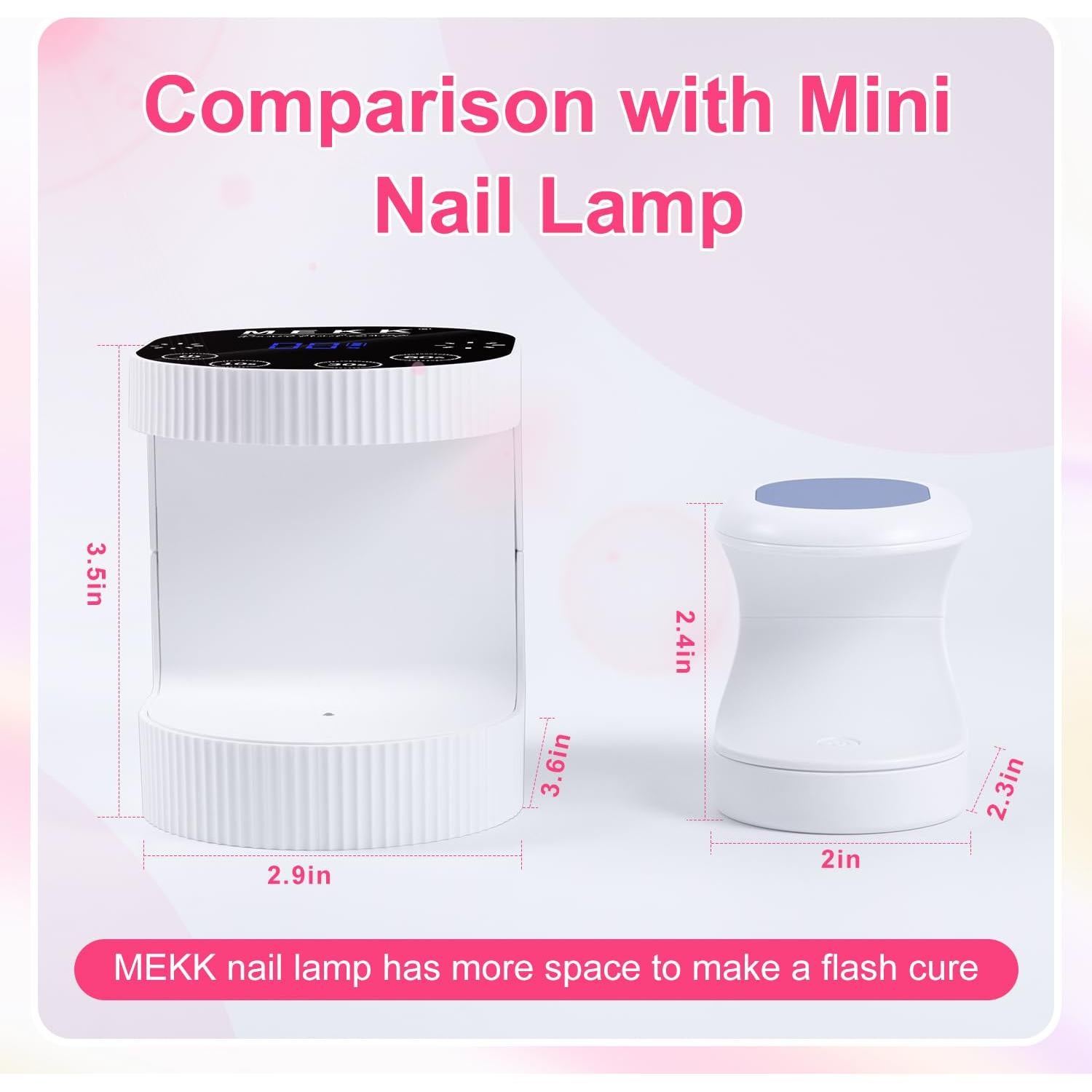 Lámpara UV Inalámbrica MEKK YX-PD-W 24W Recargable Blanca