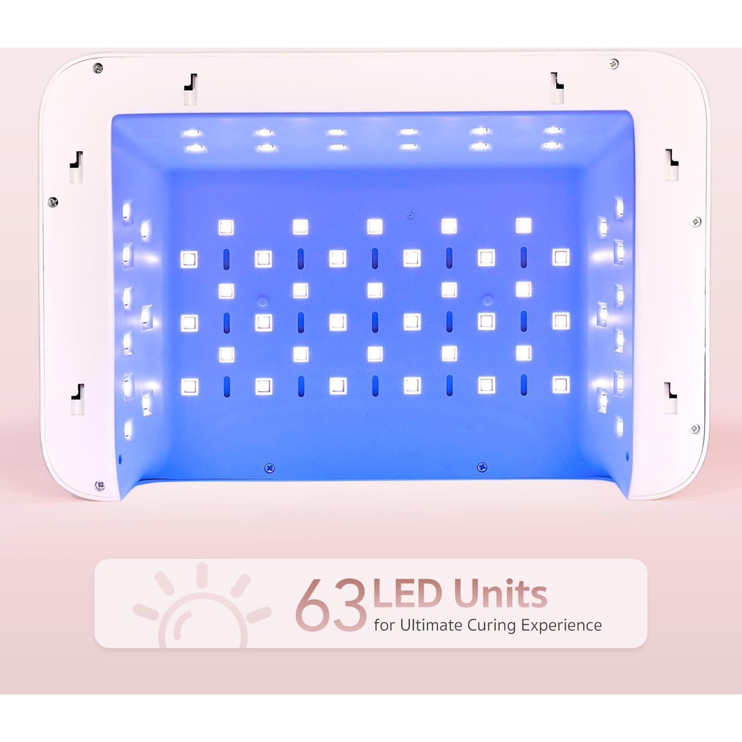 Lámpara UV LED Profesional GAOY para Uñas de Gel con Reposabrazos