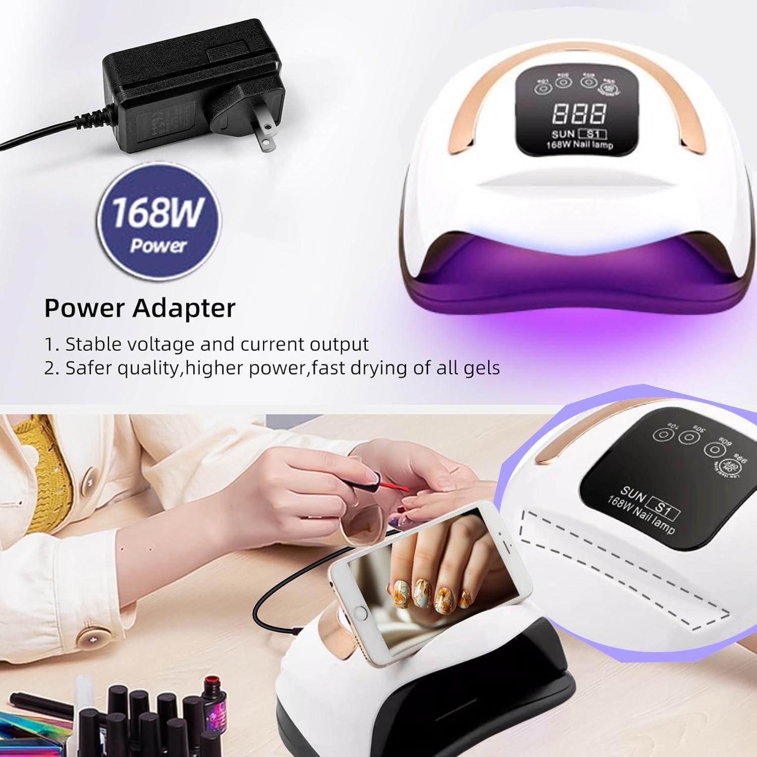 Lámpara UV LED 168W BPKQ para Curar Esmalte de Uñas