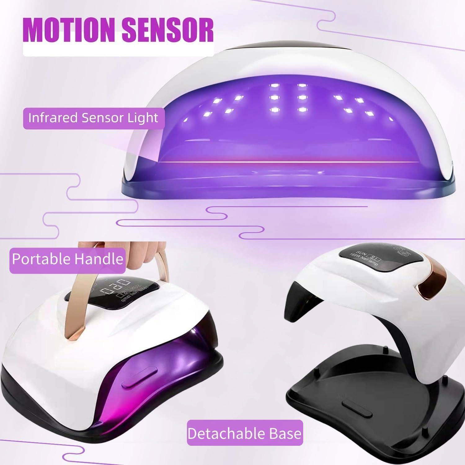 Lámpara UV LED 168W BPKQ para Curar Esmalte de Uñas