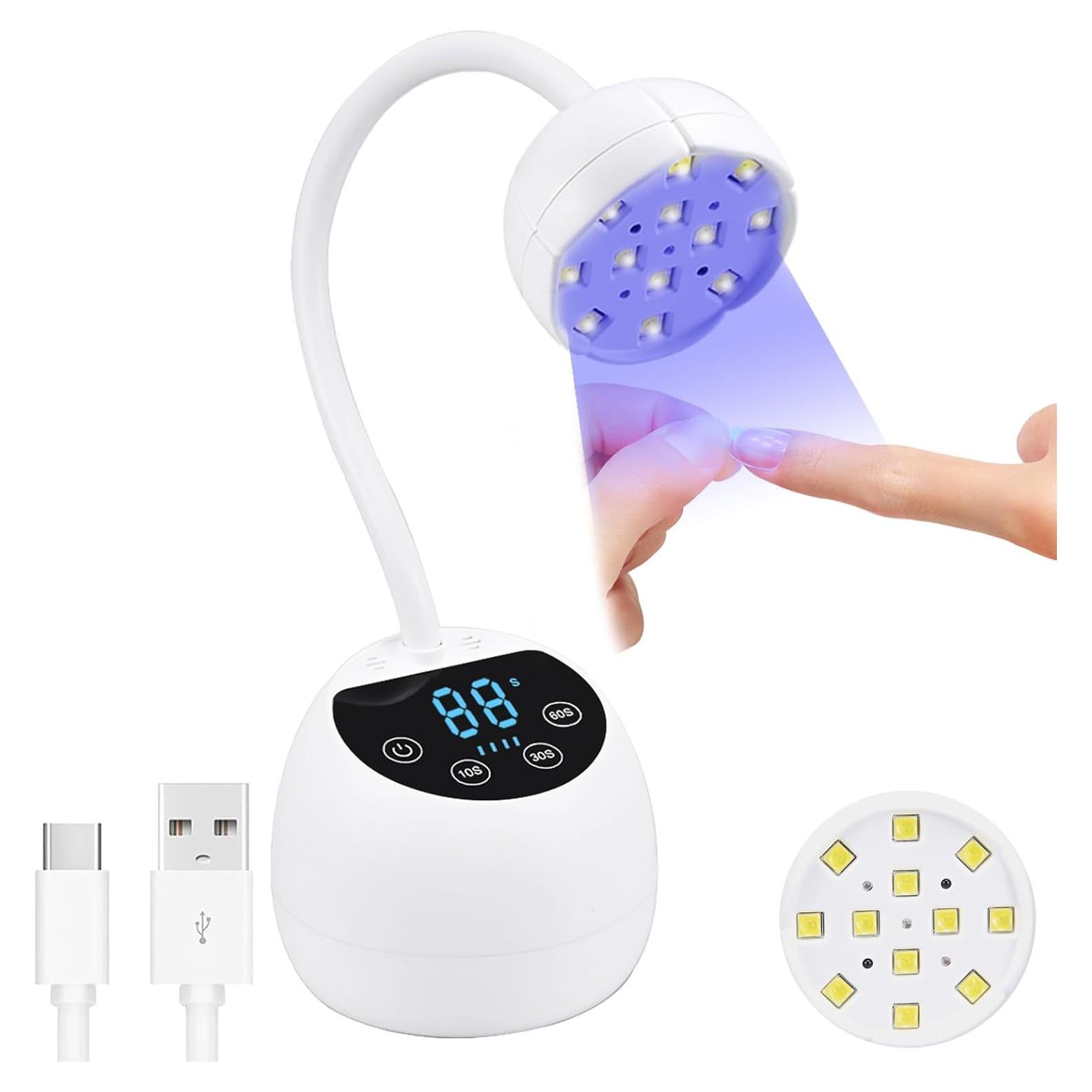 Lámpara UV LED PHAIN 36W Inalámbrica con Sensor y LCD