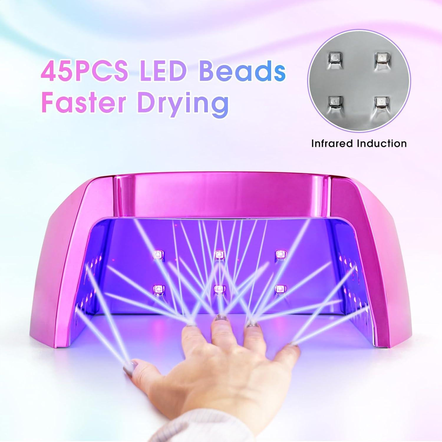 Lámpara de Uñas UV LED Inalámbrica Liddy Art 96W Recargable