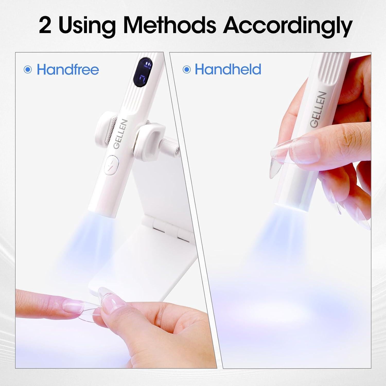 Lámpara UV Mini Portátil Gellen para Uñas de Gel 3 Temporizadores