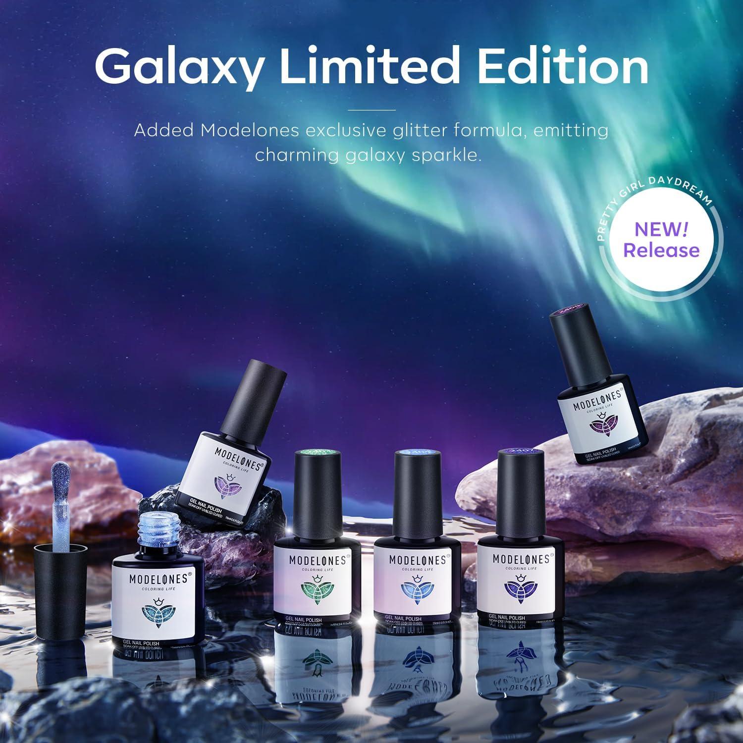 Set de Esmalte de Uñas Gel Modelones Chameleon Galaxy 6 Colores