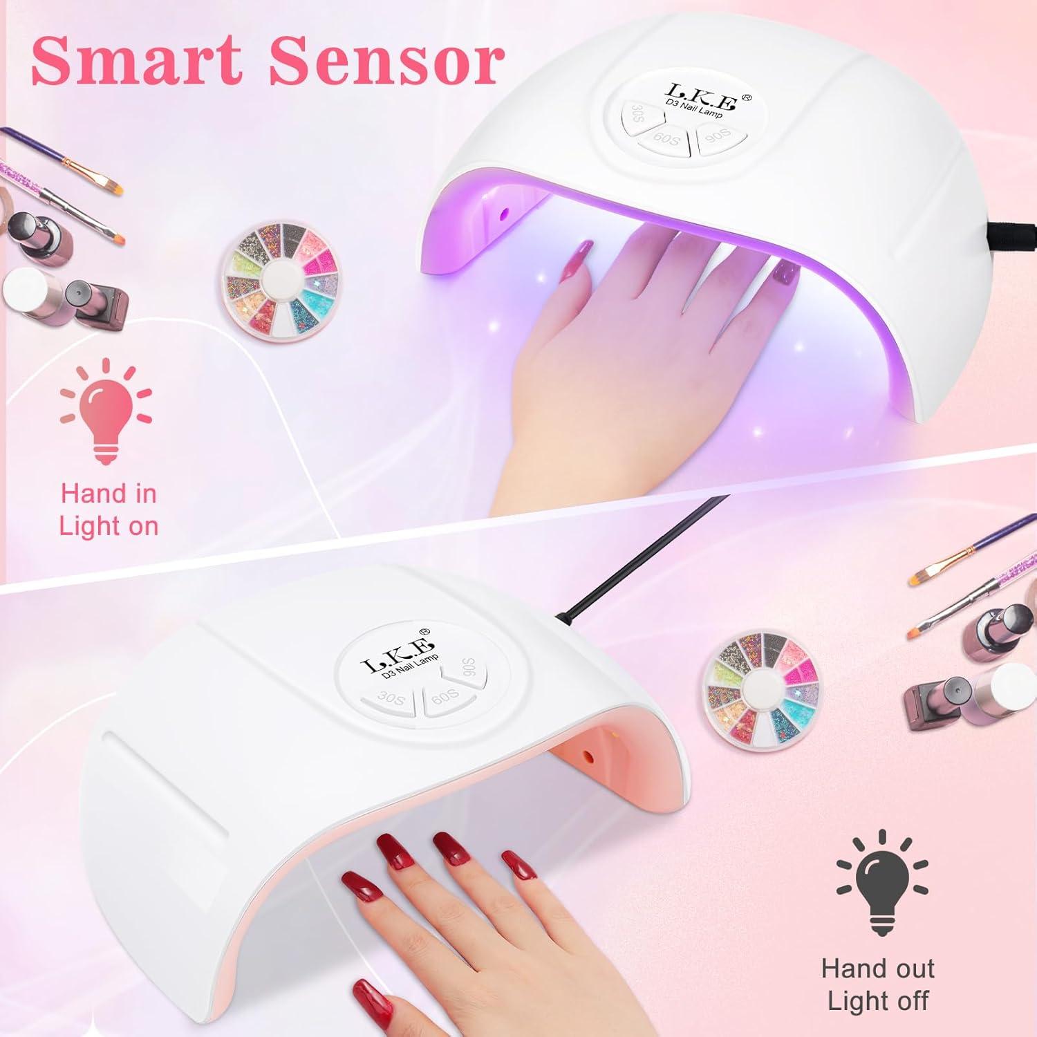 Lámpara UV para Uñas ARCWEISSO 72W con Base y Top Coat