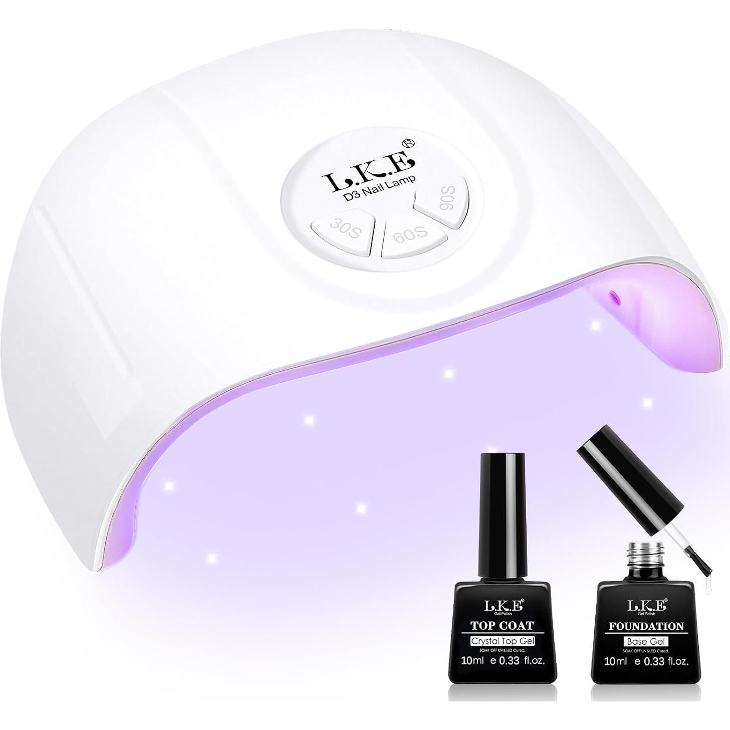 Lámpara UV para Uñas ARCWEISSO 72W con Base y Top Coat