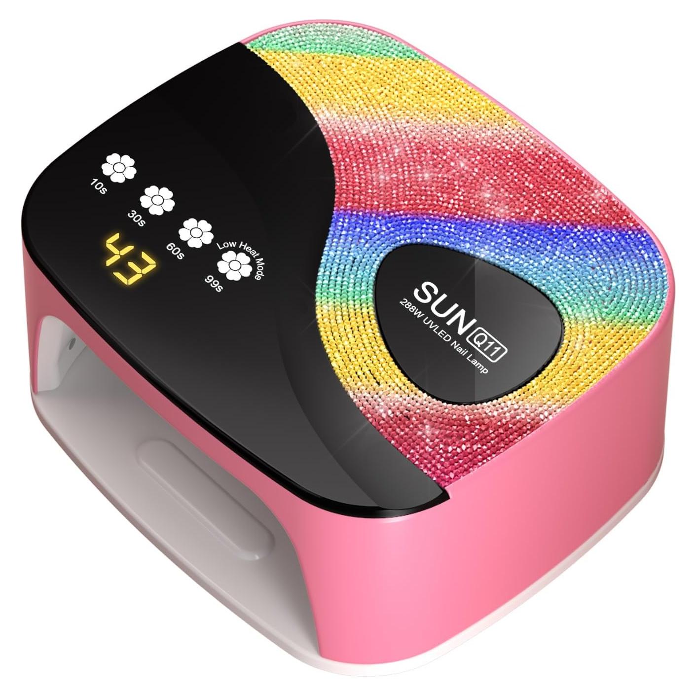 Lámpara de Uñas UV LED SUNX11 con Rhinestones - Secado Rápido 3s