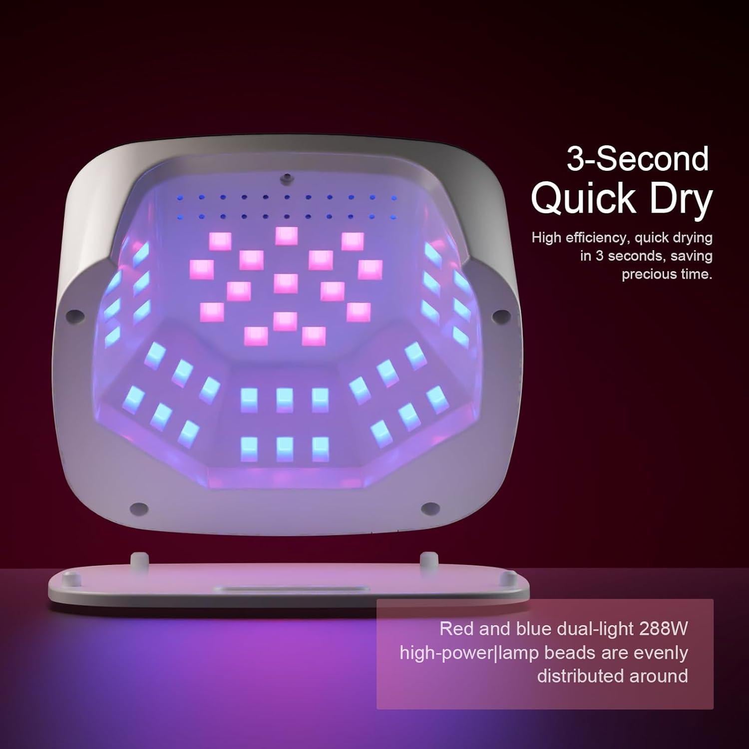 Lámpara de Uñas UV LED SUNX11 con Rhinestones - Secado Rápido 3s