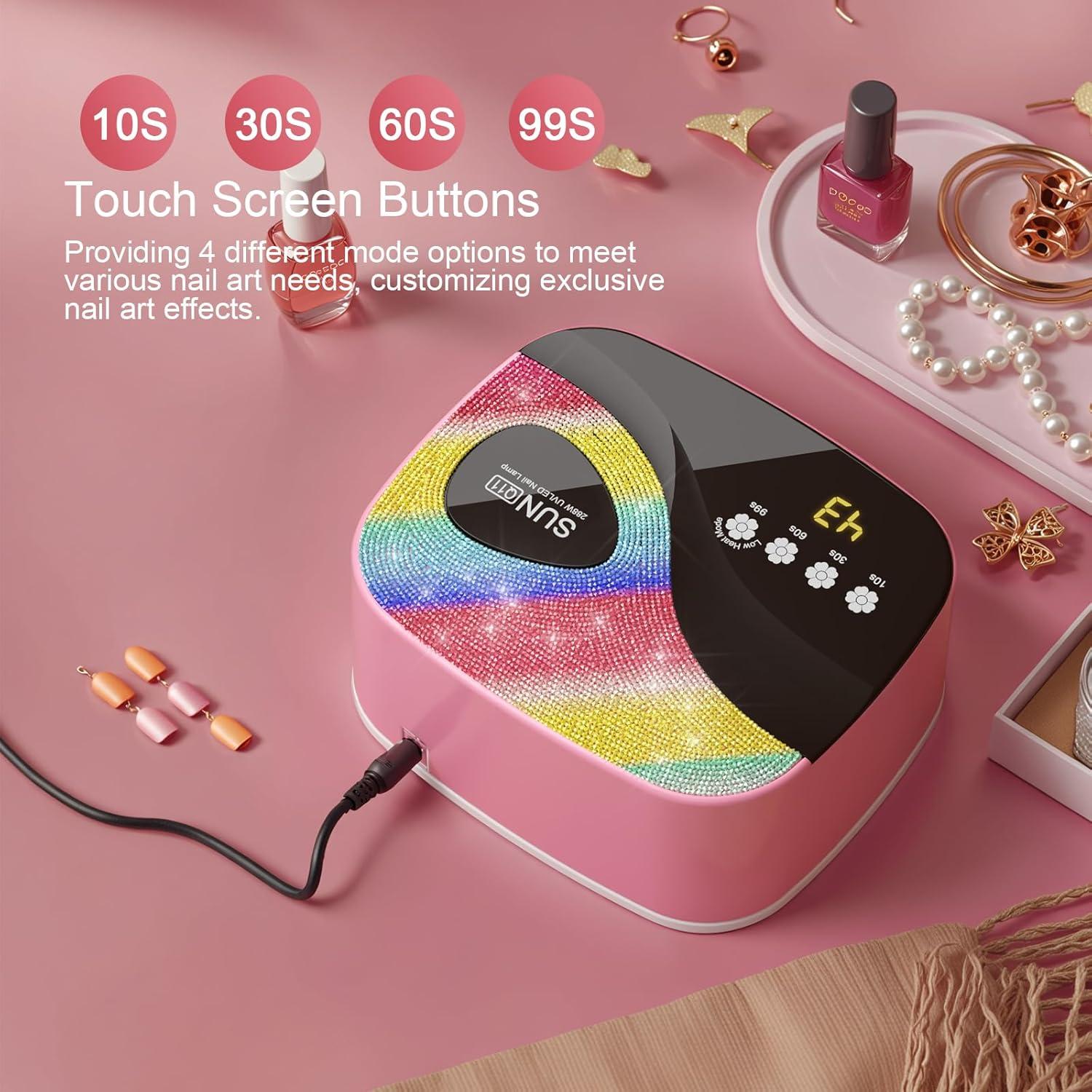 Lámpara de Uñas UV LED SUNX11 con Rhinestones - Secado Rápido 3s