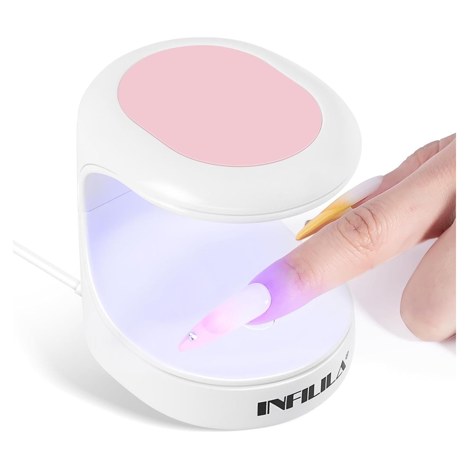 Lámpara Mini Secadora de Uñas UV NXJ INFILILA 16W Rosa