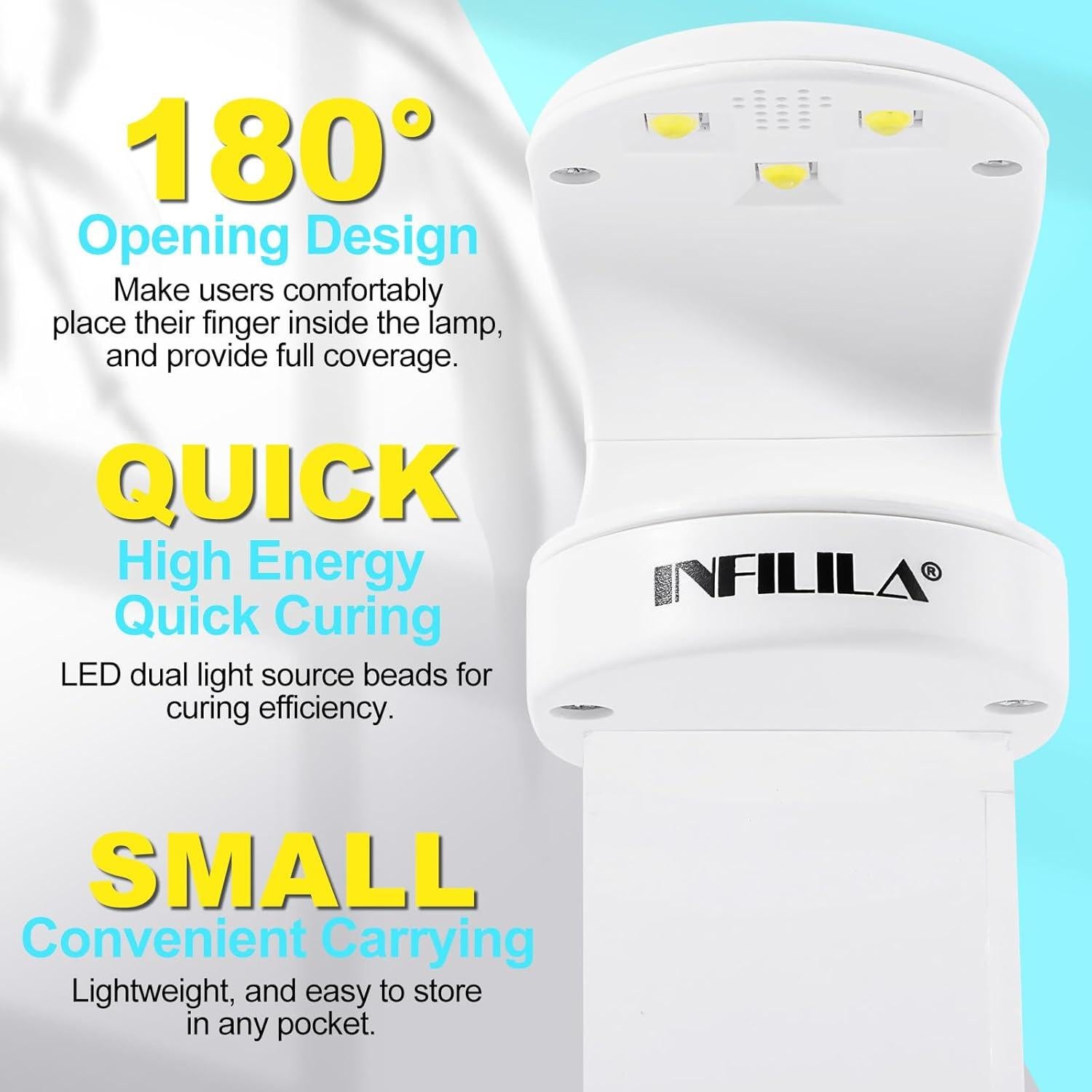 Lámpara Mini Secadora de Uñas UV NXJ INFILILA 16W Rosa