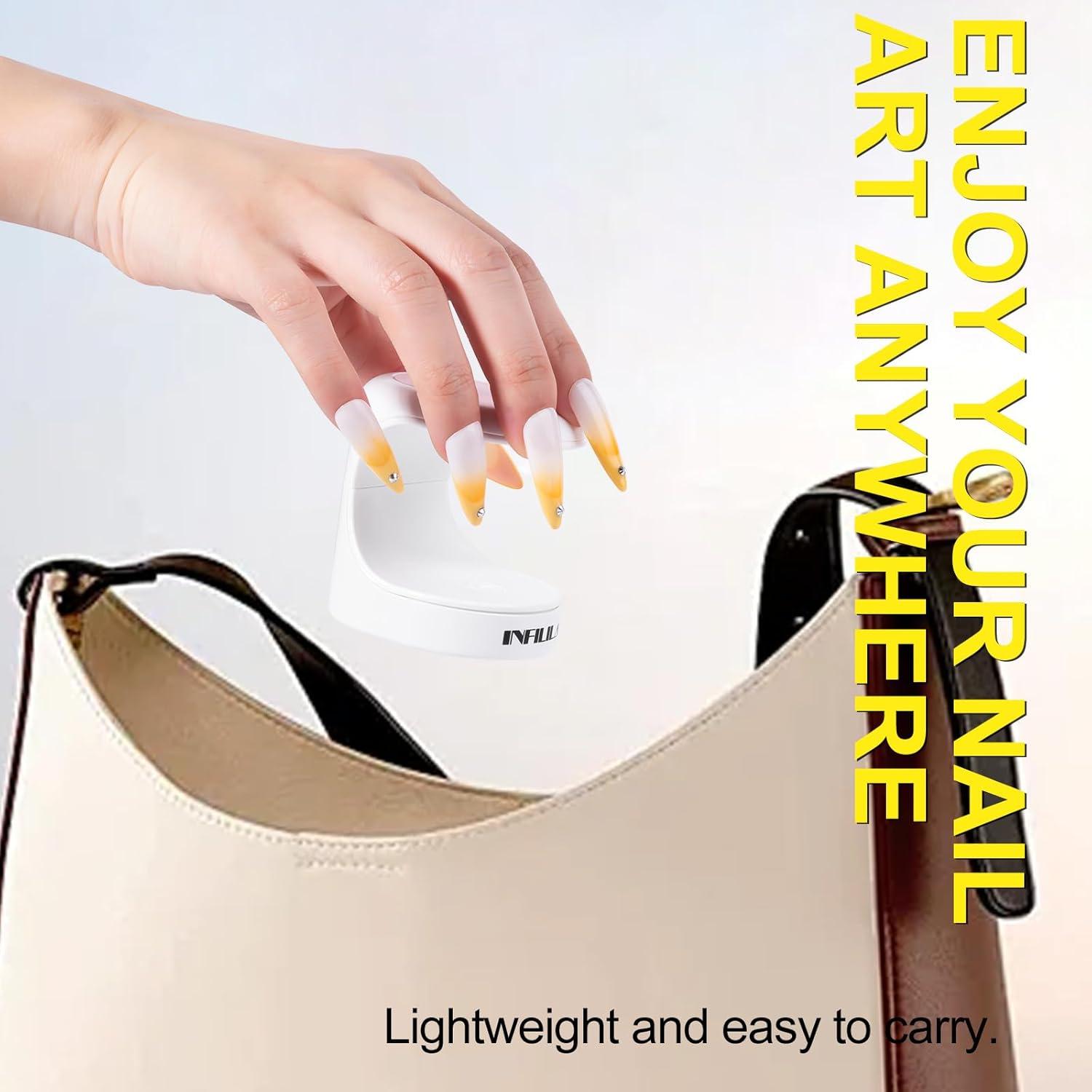 Lámpara Mini Secadora de Uñas UV NXJ INFILILA 16W Rosa