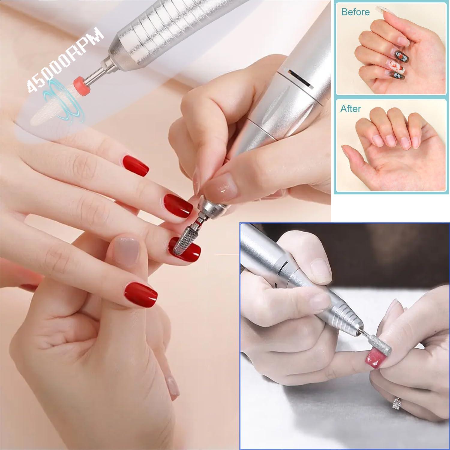 Taladro de Uñas Eléctrico Flyingtek NDM4500 45000RPM Blanco