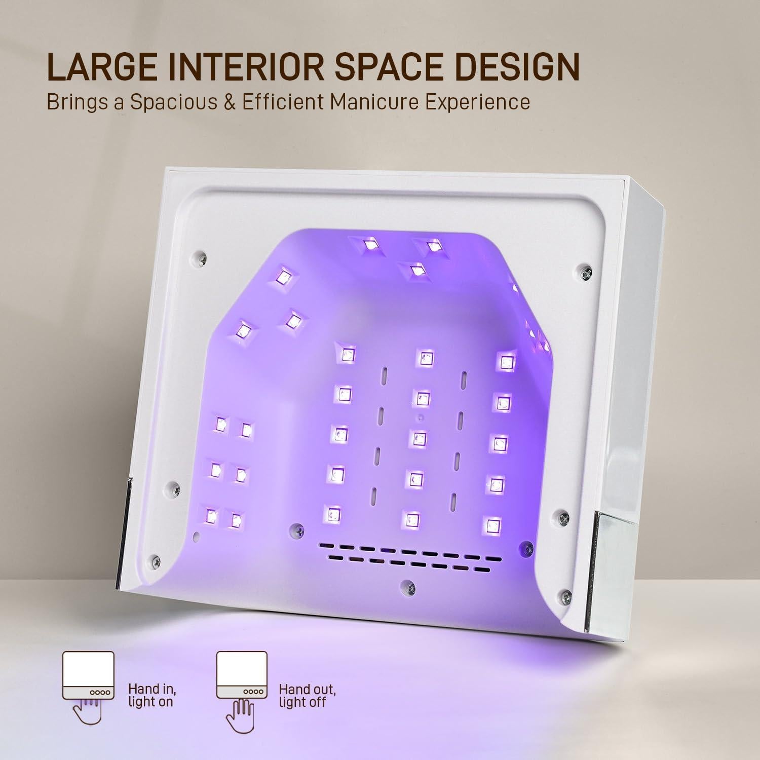 Lámpara UV Profesional GAOY 36 LED para Uñas Largas 16.5cm