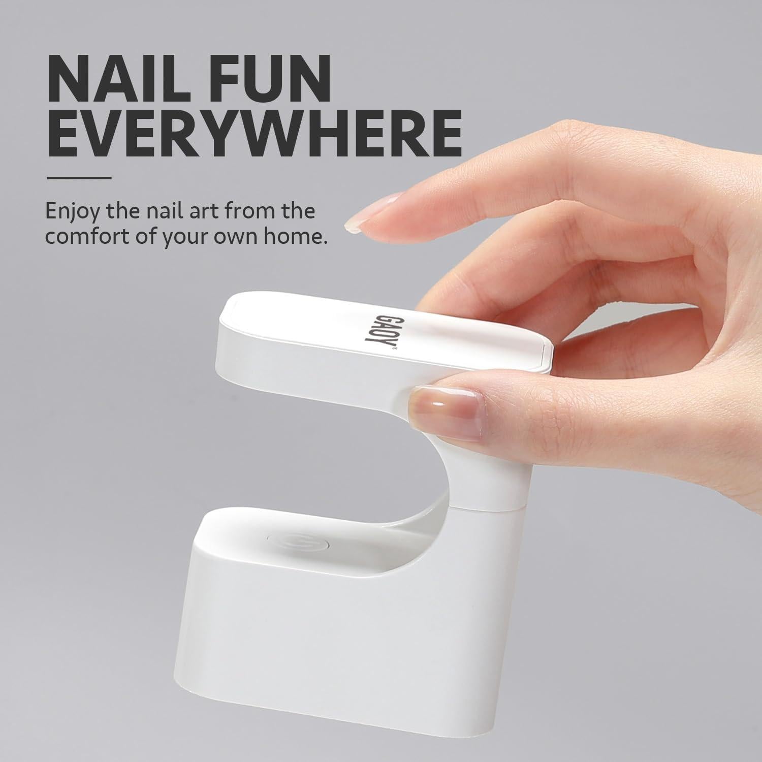 Luz UV para Uñas de Gel GAOY Mini LED 45s/60s Blanca