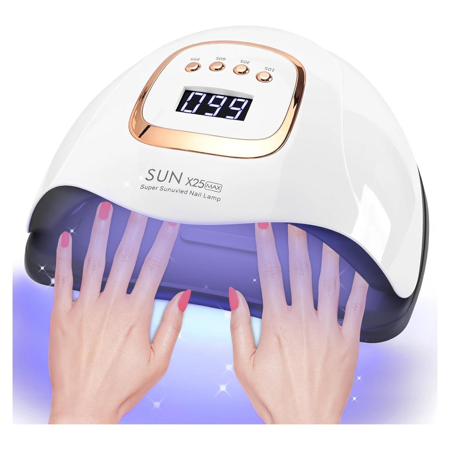 Lámpara UV LED 380W BEENLE para Uñas, Secador Profesional con 4 Temporizadores