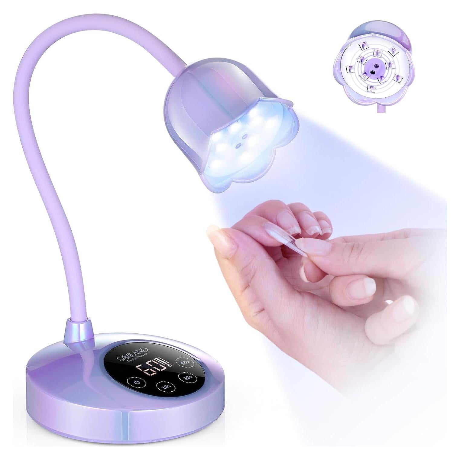 Lámpara UV para Uñas SAVILAND 30W Cordless con Sensor Inteligente