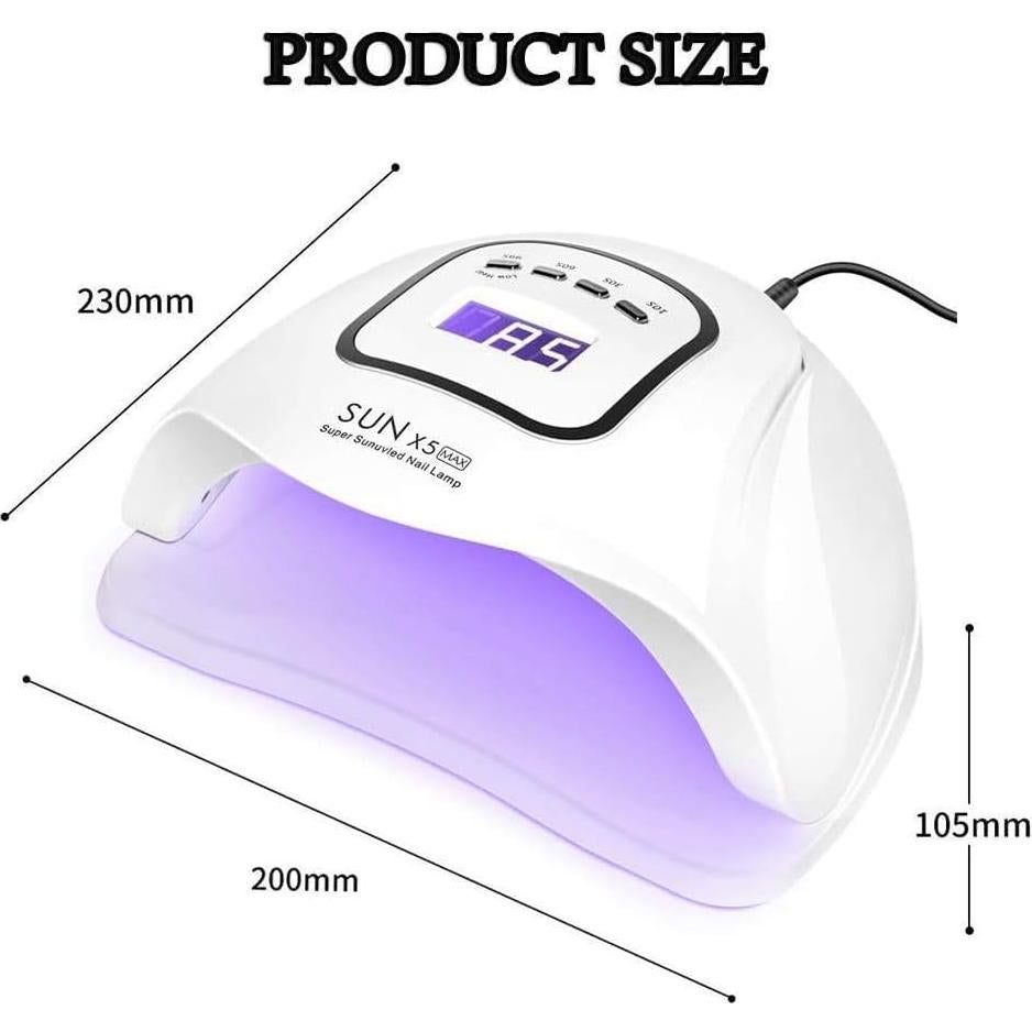 Lámpara de Uñas UV LED 150W Profesional con Temporizador