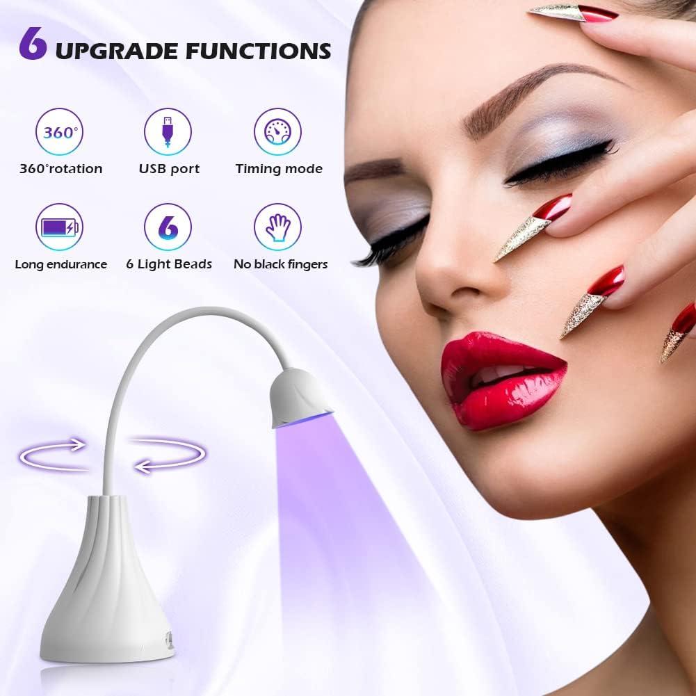 Lámpara de Uñas LED UV Smallshs 18W Recargable con Temporizador