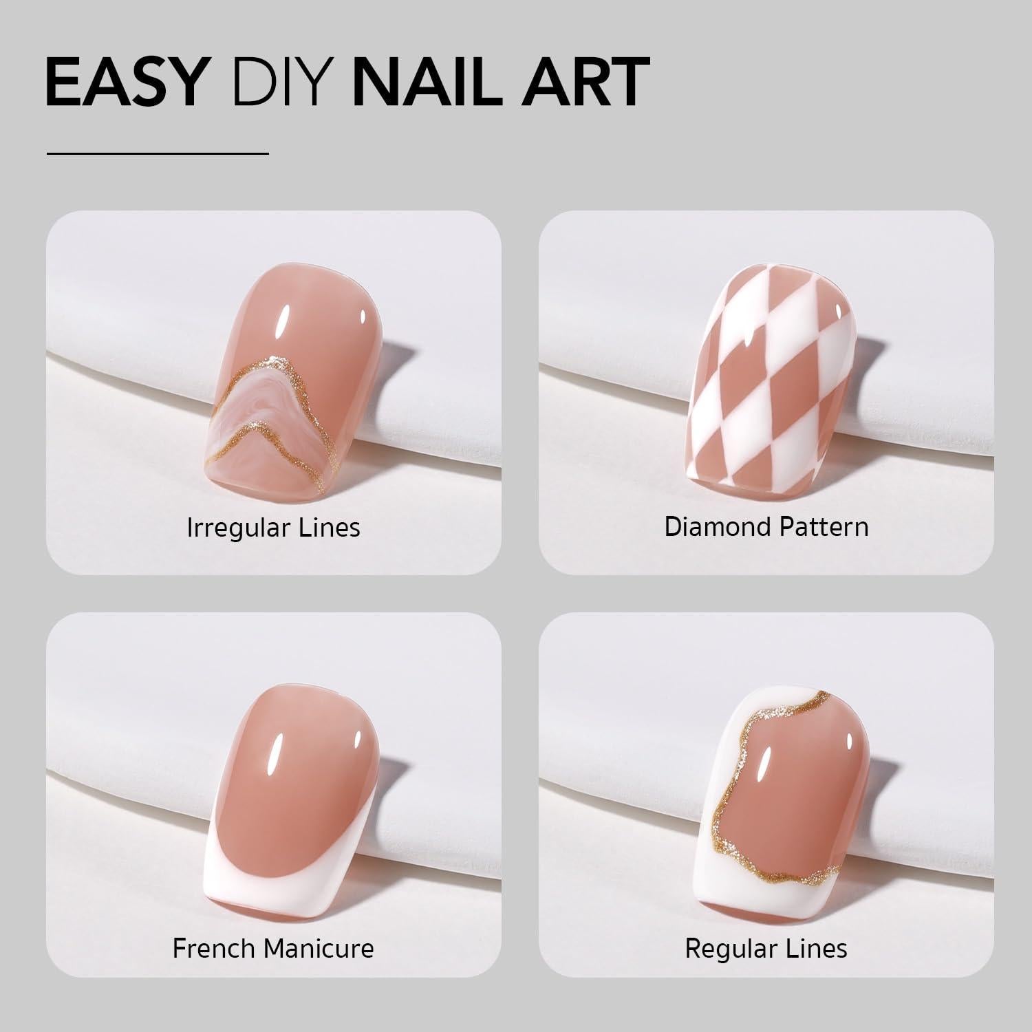Esmalte de Uñas en Gel GAOY Blanco 8ml para Manicura Francesa