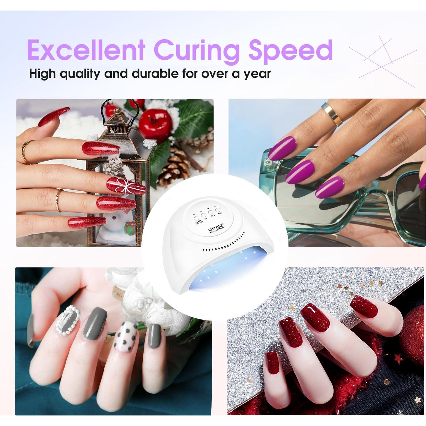 Lámpara UV LED JODSONE para Uñas con 30 Perlas, Sensor Automático