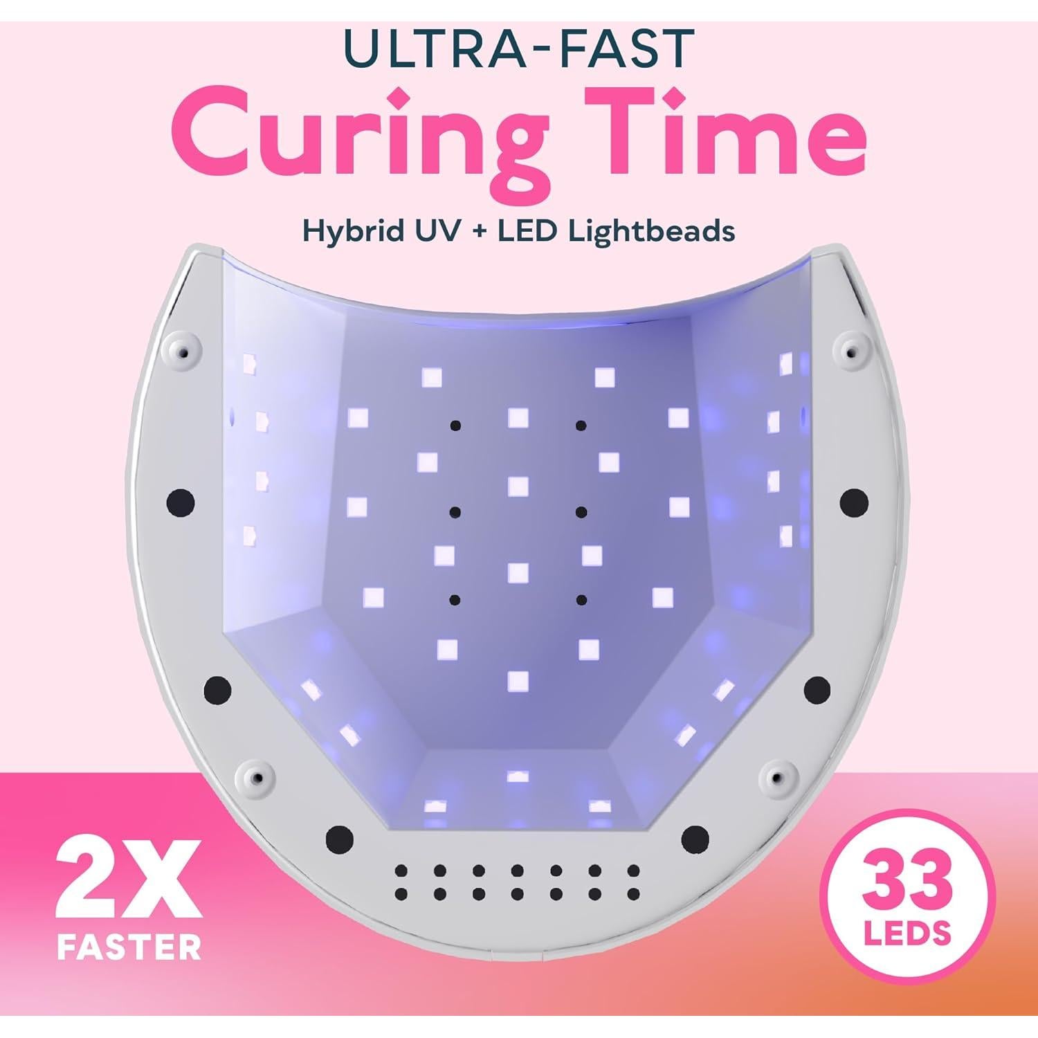 Lámpara UV LED SUNUV SUN2C Rosa 33 LEDs 4 Temporizadores