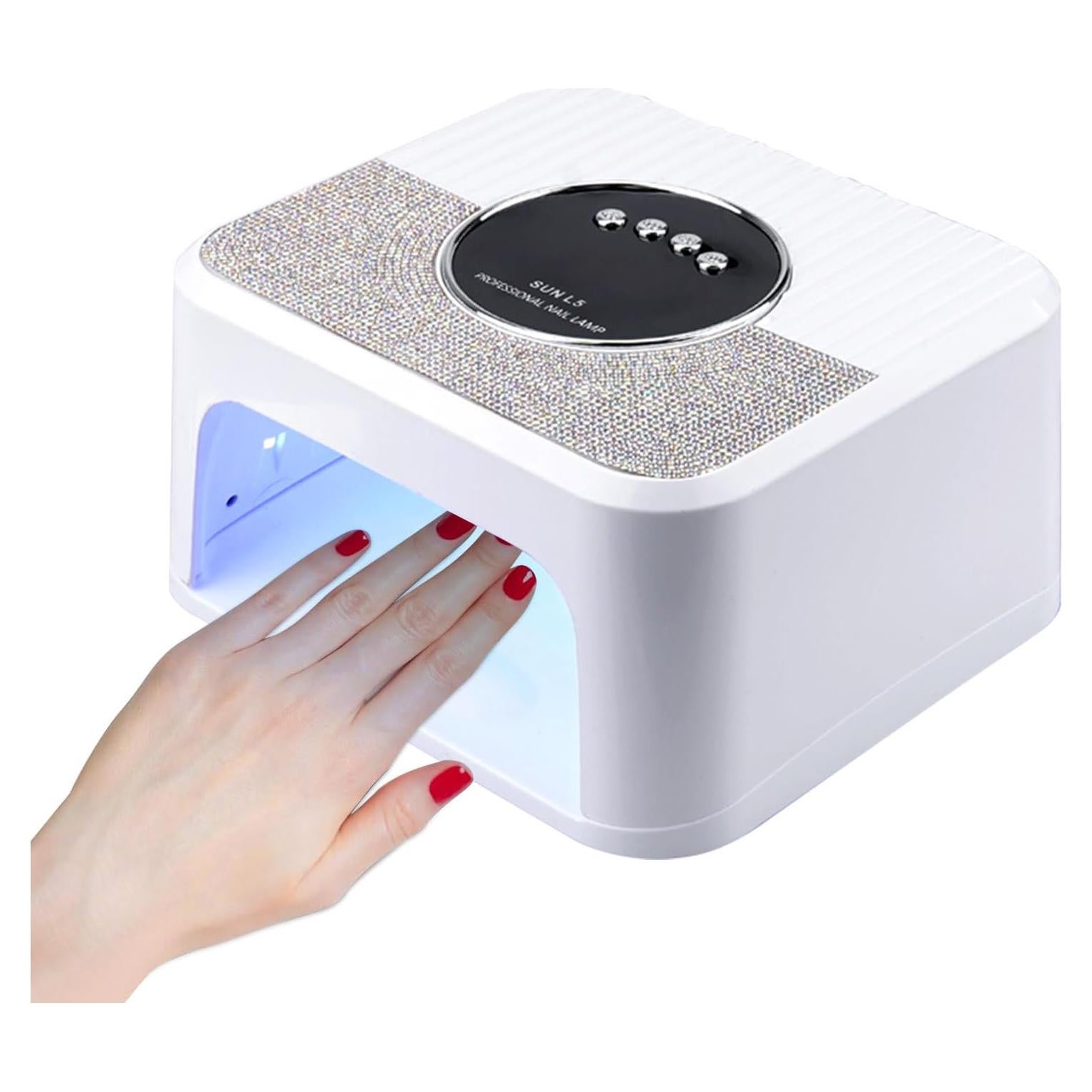Lámpara UV LED HeerMua 288W para Uñas de Gel con Sensor