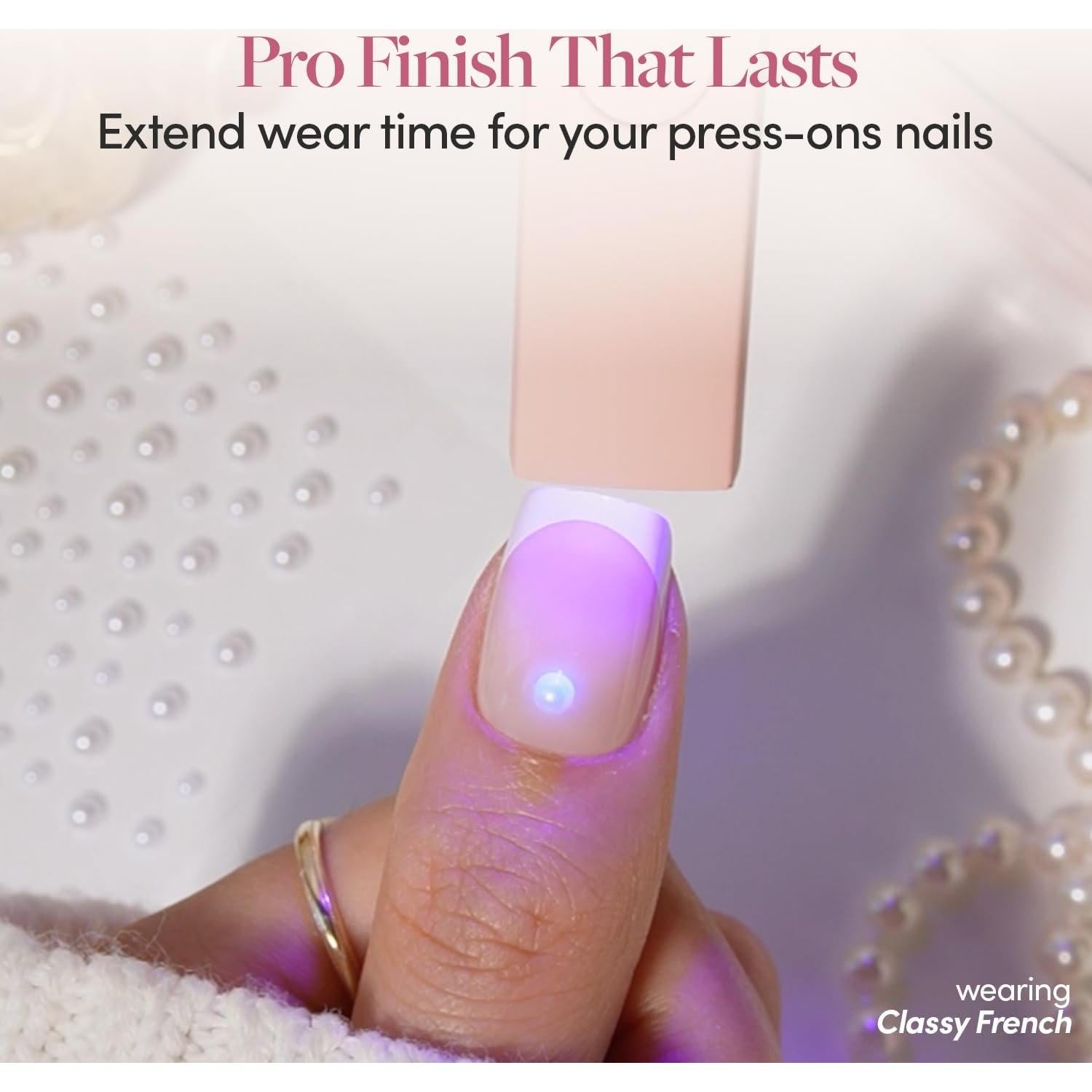 Lámpara UV LED de mano Glamnetic | Curado rápido y portátil