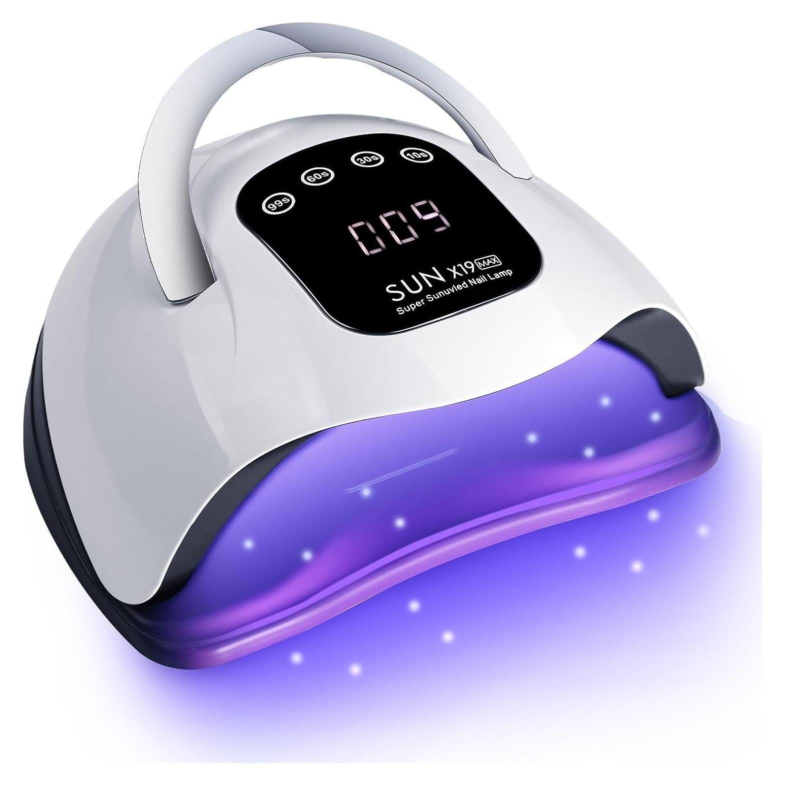 Lámpara de Uñas LED 320W BEENLE con 72 Perlas y Pantalla Táctil