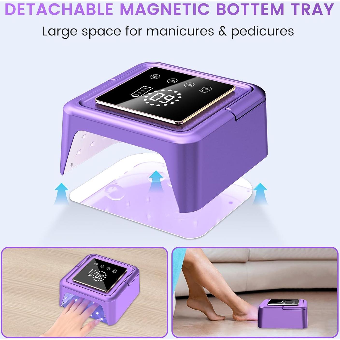 Lámpara UV de Uñas Inalámbrica SUBAY 108W con Pantalla Táctil