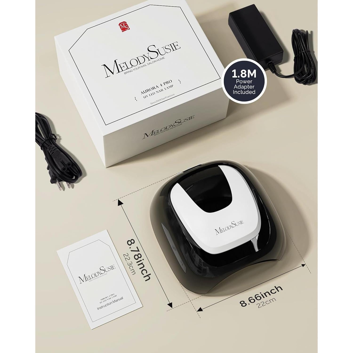 Lámpara de Uñas UV LED MelodySusie 48W con Sensor Automático