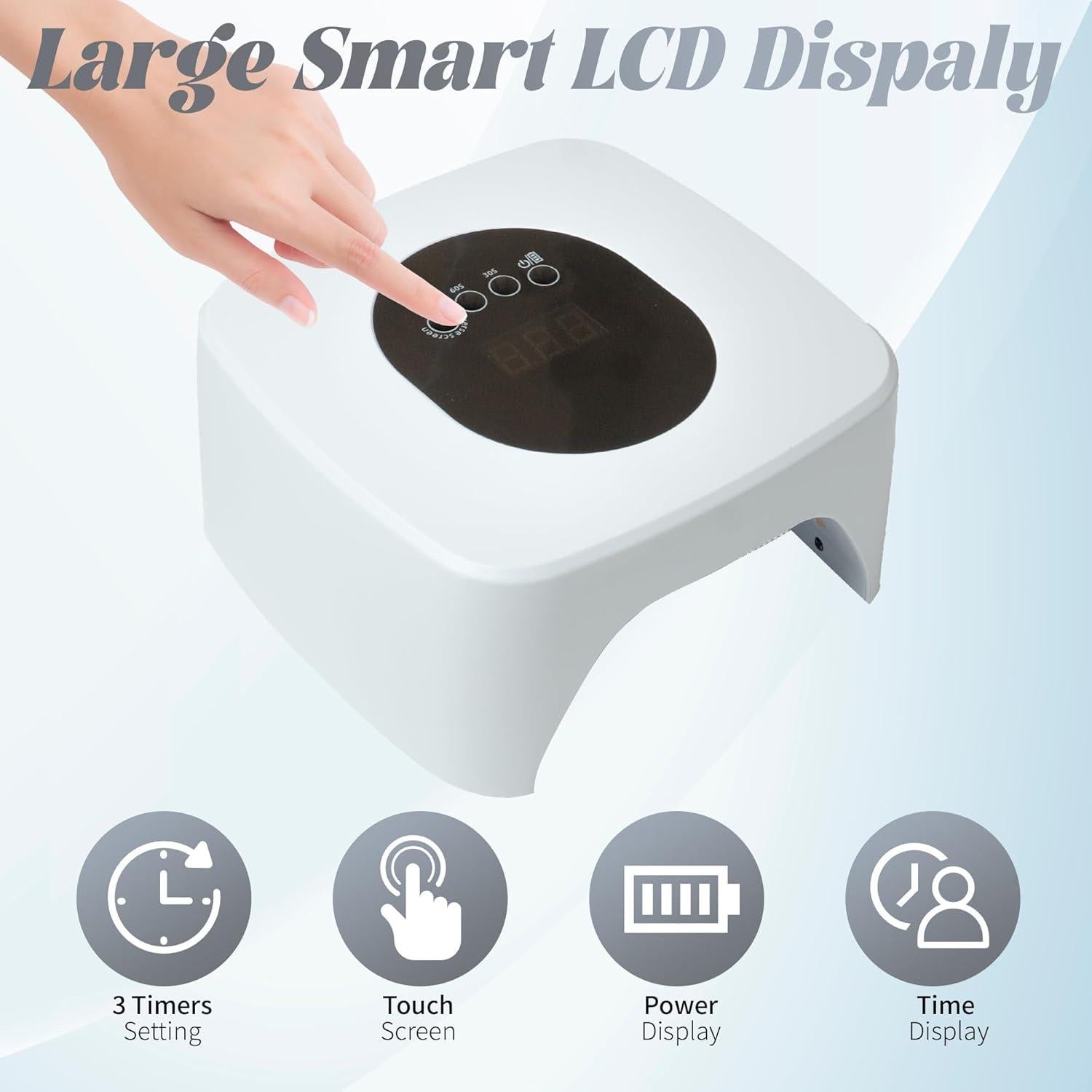 Lámpara UV Recargable Inalámbrica Kawyehu 260W para Uñas