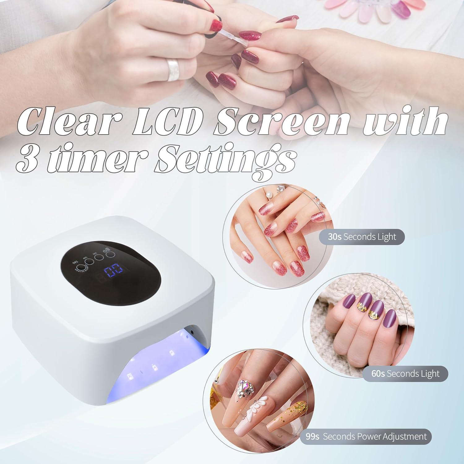 Lámpara UV Recargable Inalámbrica Kawyehu 260W para Uñas