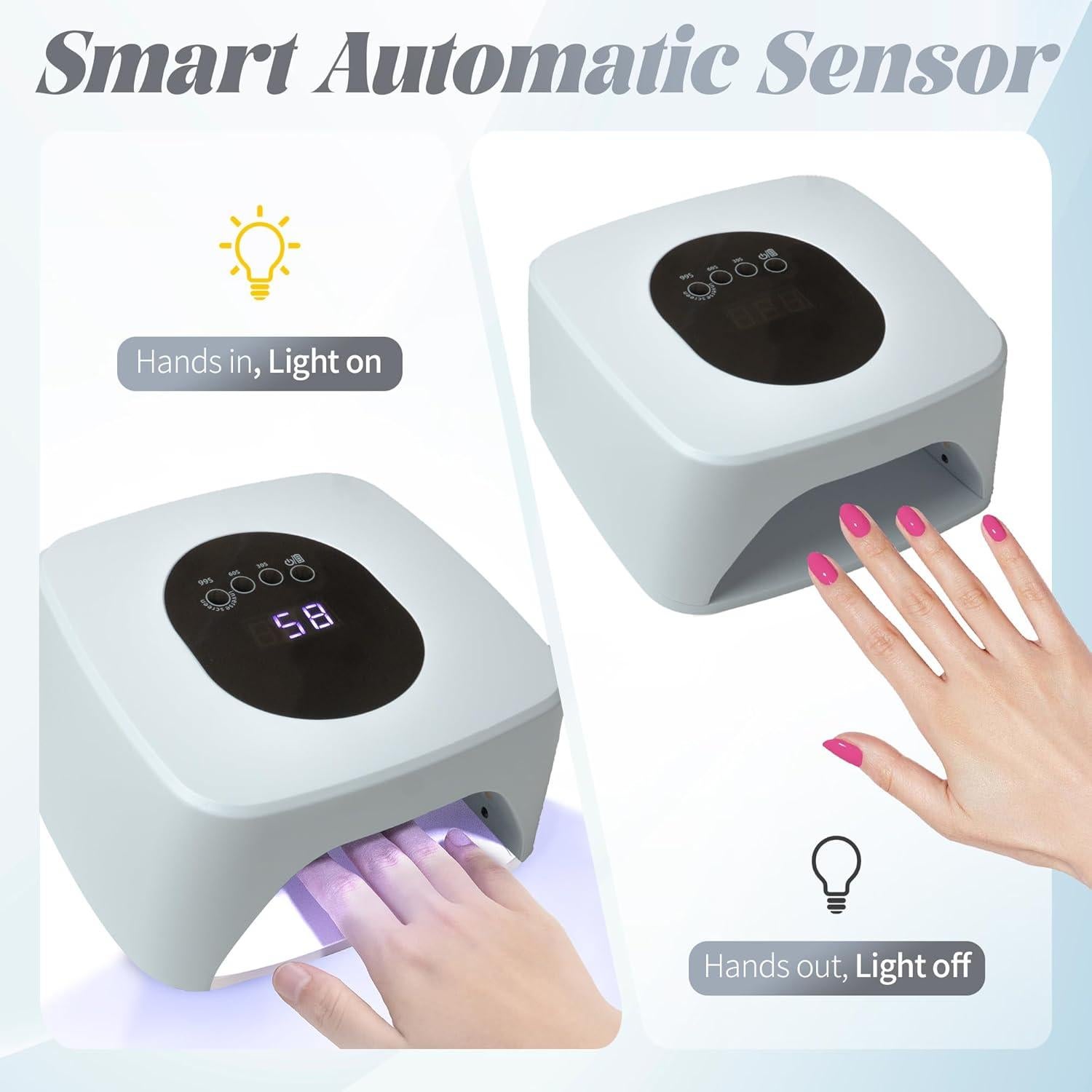 Lámpara UV Recargable Inalámbrica Kawyehu 260W para Uñas