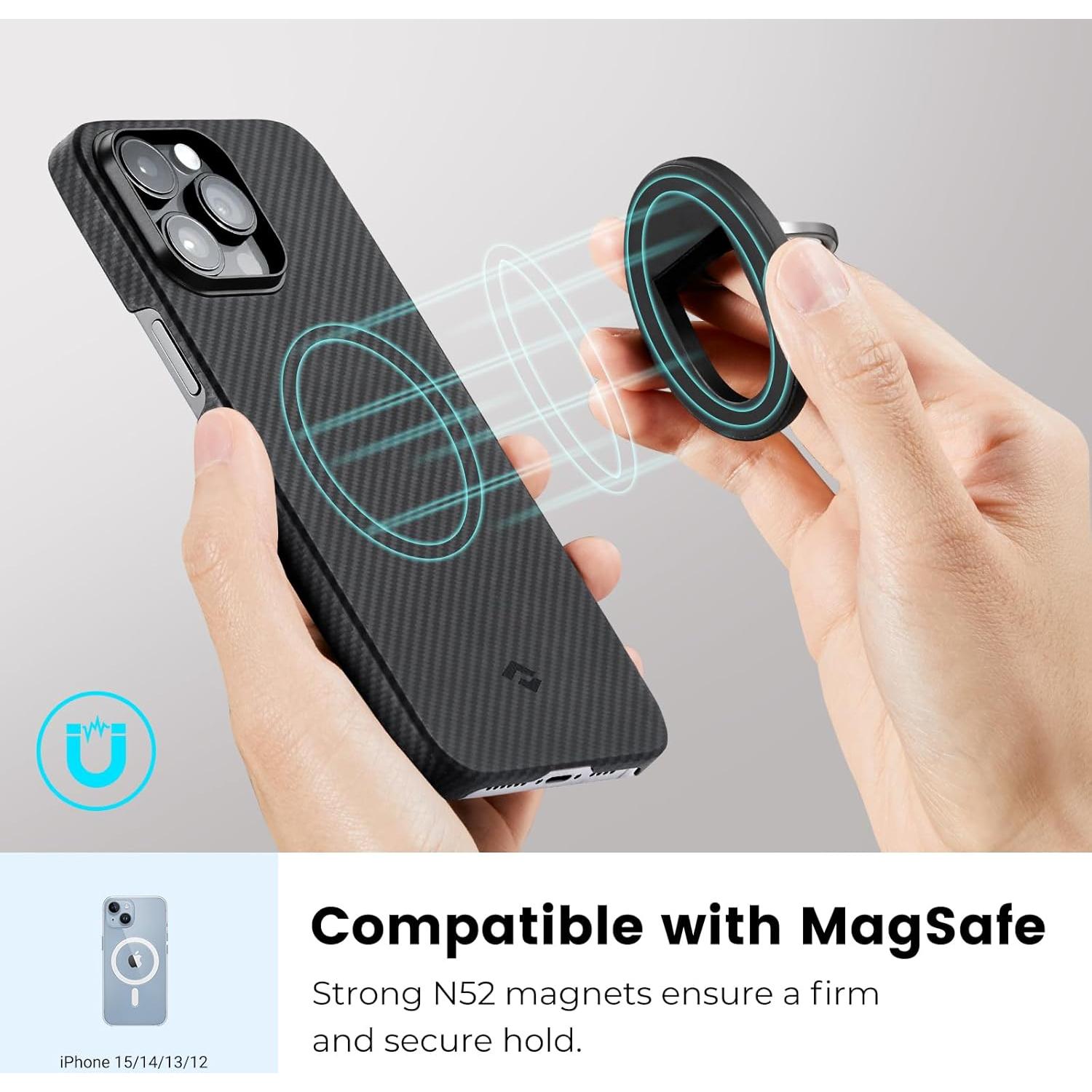 Soporte para teléfono PITAKA MagEZ Grip Magnético Negro