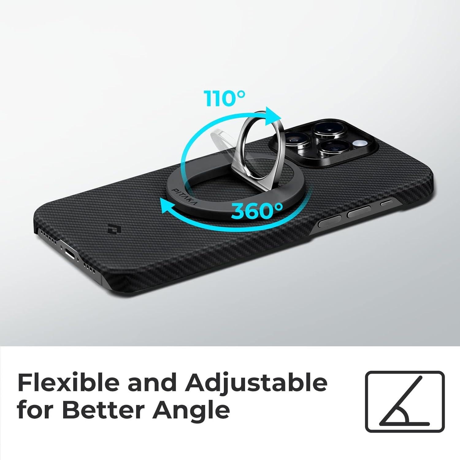 Soporte para teléfono PITAKA MagEZ Grip Magnético Negro