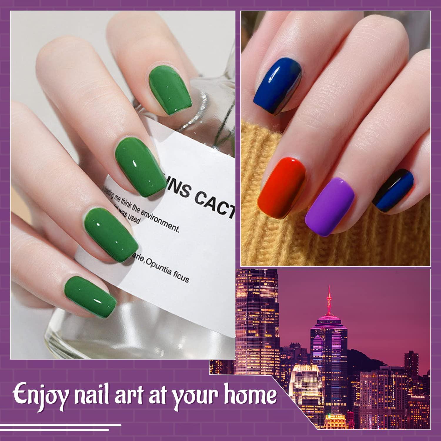 Kit de Esmalte de Uñas JODSONE 60 PCS con Luz UV y Base