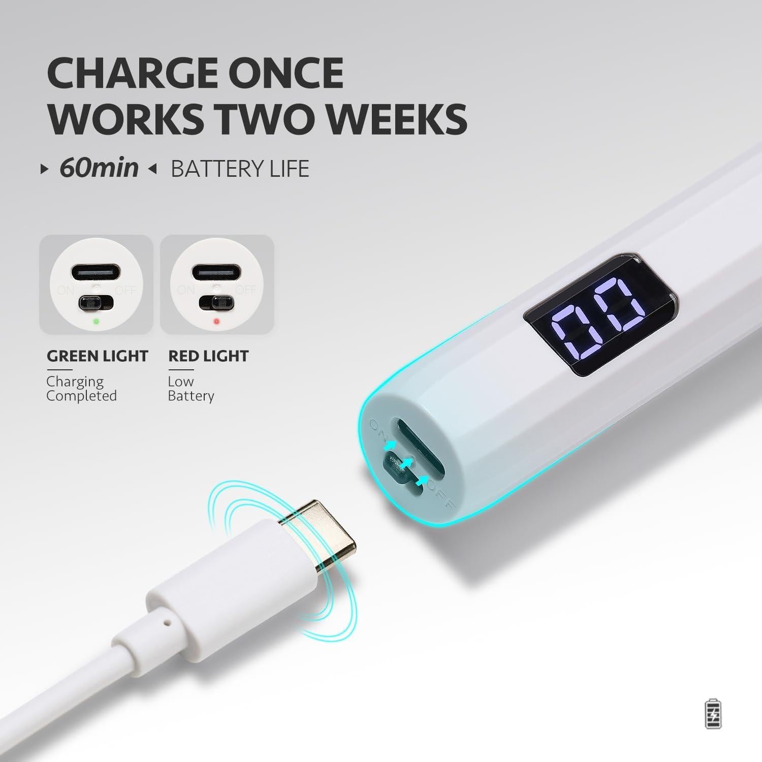 Lámpara de Uñas Inalámbrica GAOY L071 con Soporte y Luz UV