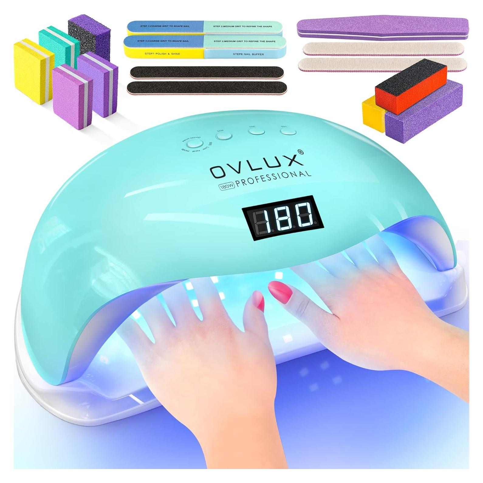 Lámpara de Uñas UV LED OVLUX Tiffany 180W con 57 Bombillas